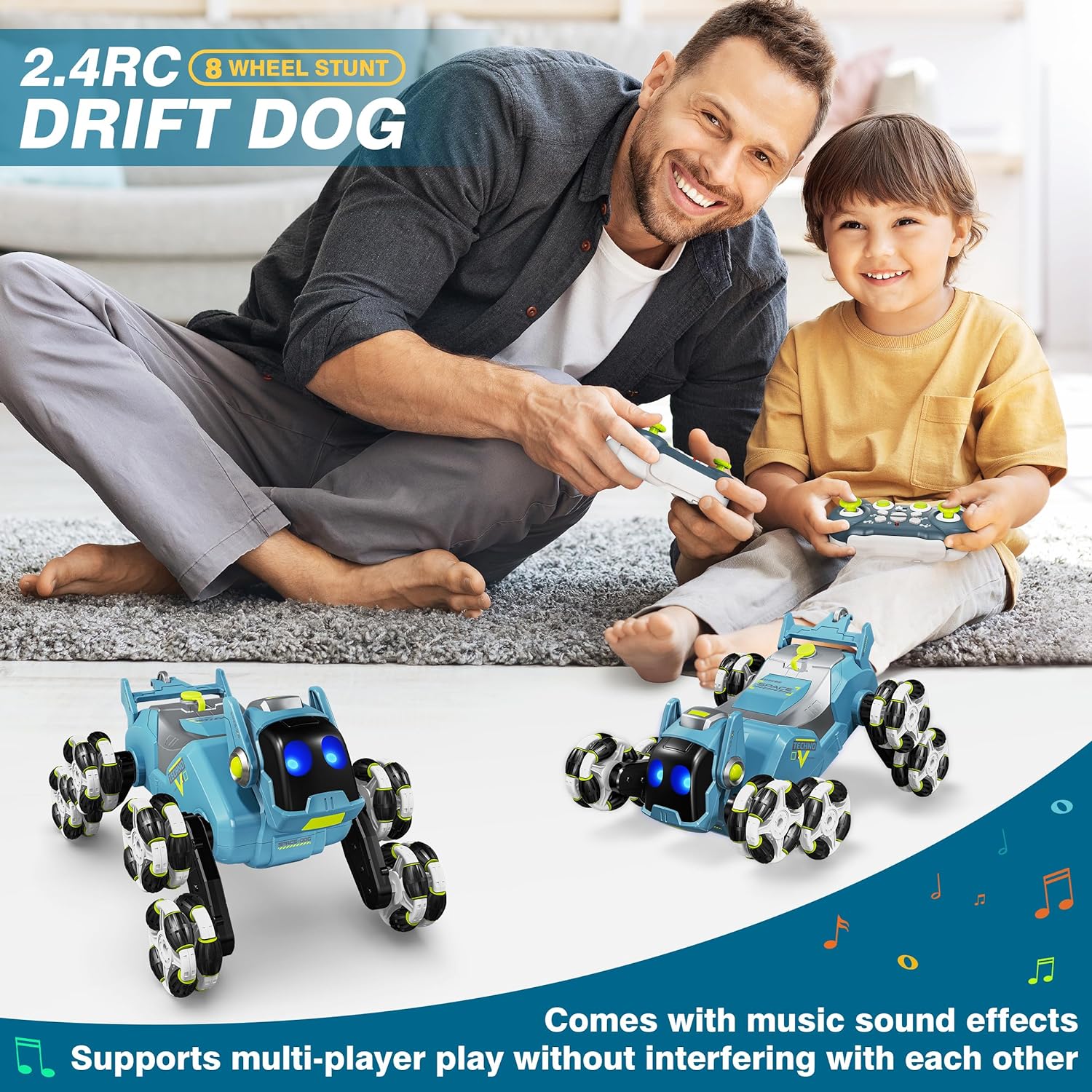 Robot dog remote control car toy