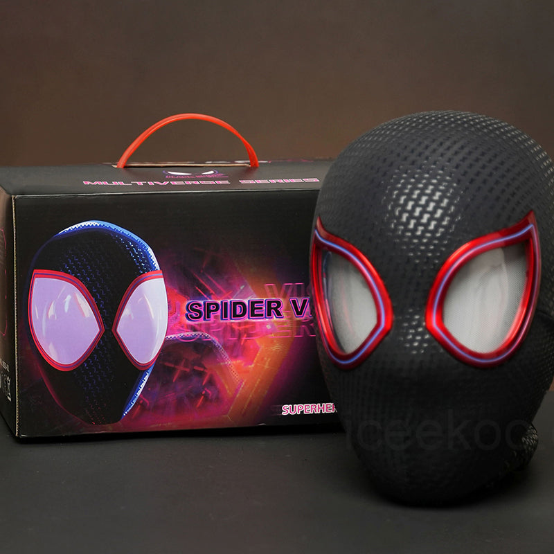 LED mechanical eyes remotely control Spider-Man mask