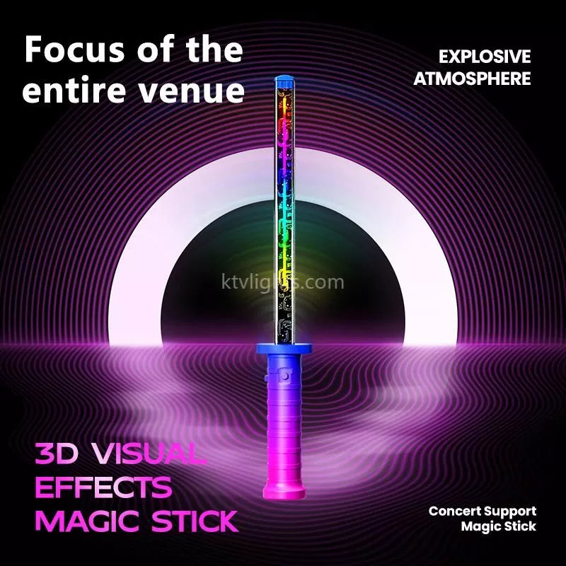 DIY 3D visual effects glow sticks