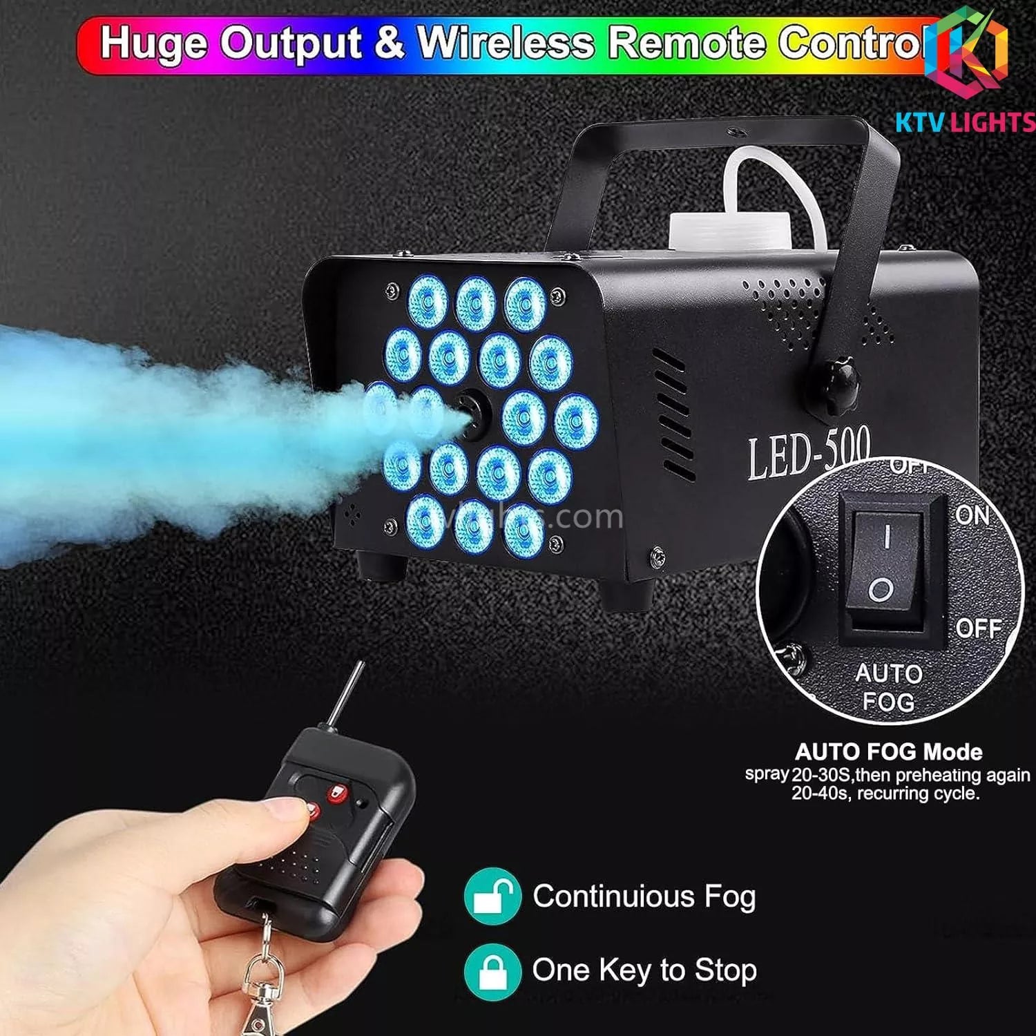 500W 18 LED Light Smoke Machine -D6