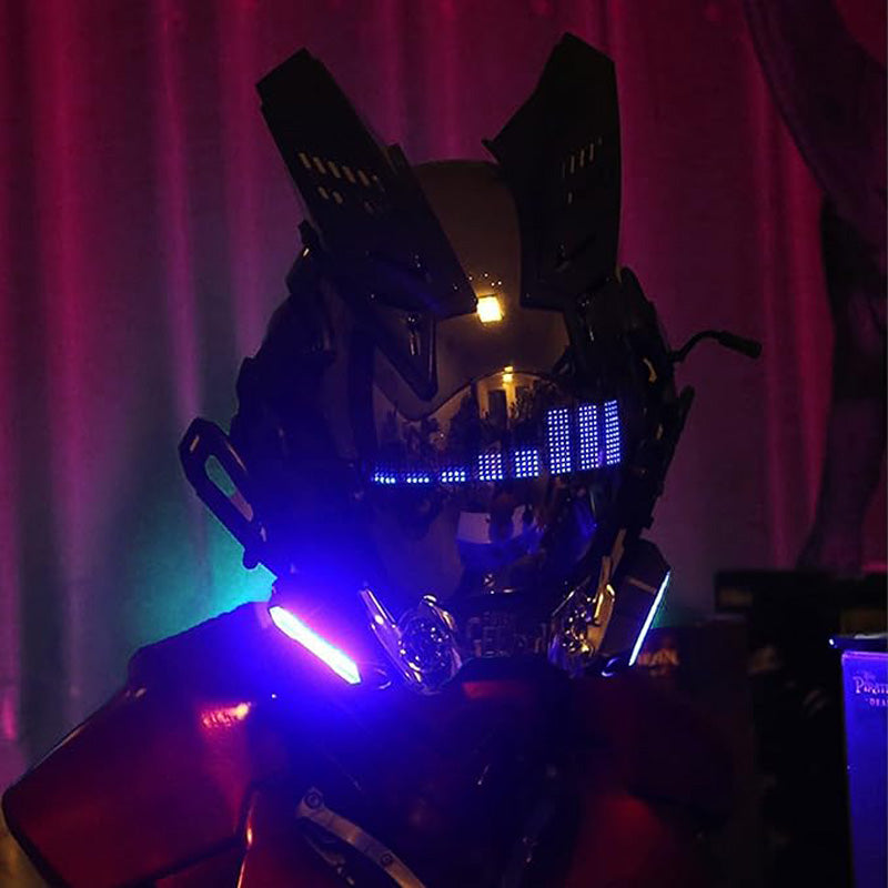 LED Gothic Mask Helmet for Adult