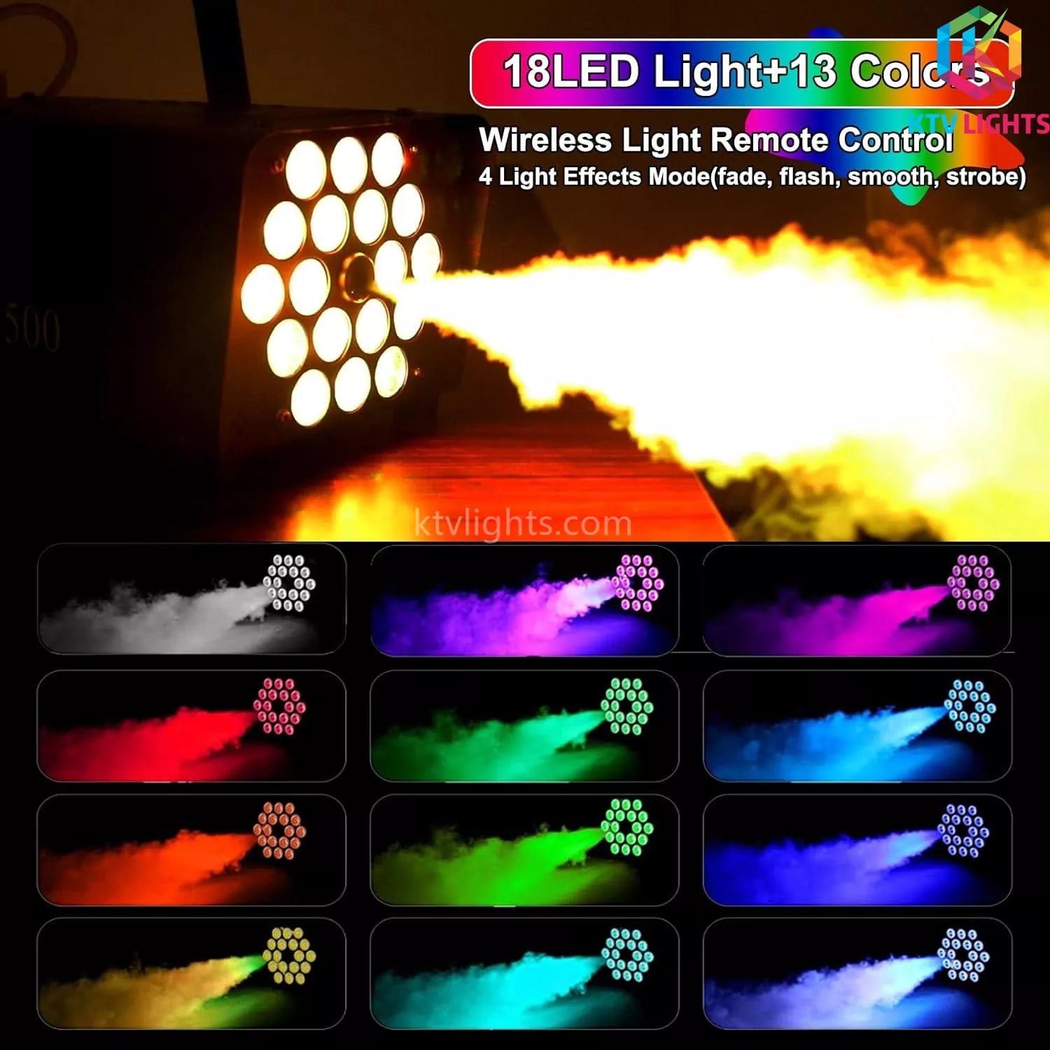 500W 18 LED Light Smoke Machine -D6