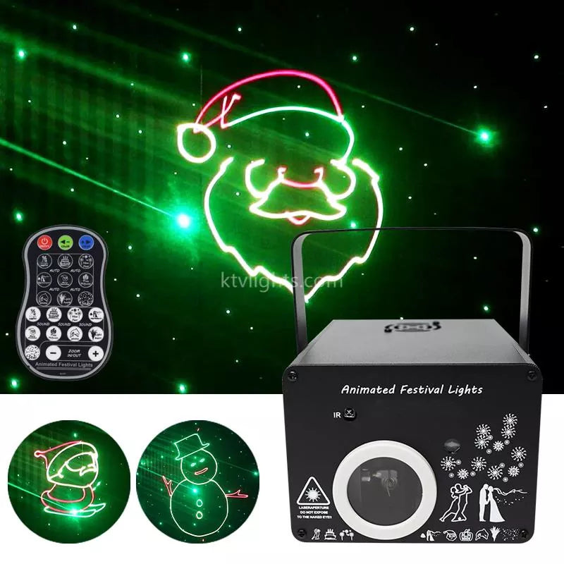 9-in-1 Holiday Animated Laser Light-A15