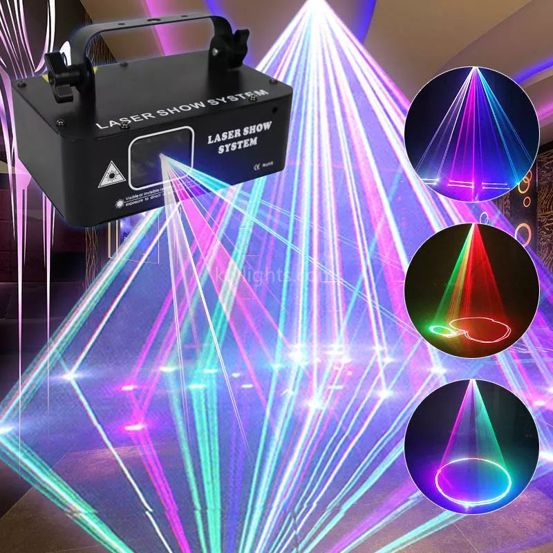 4-hole RGB scanning laser light DMX stage light-B25