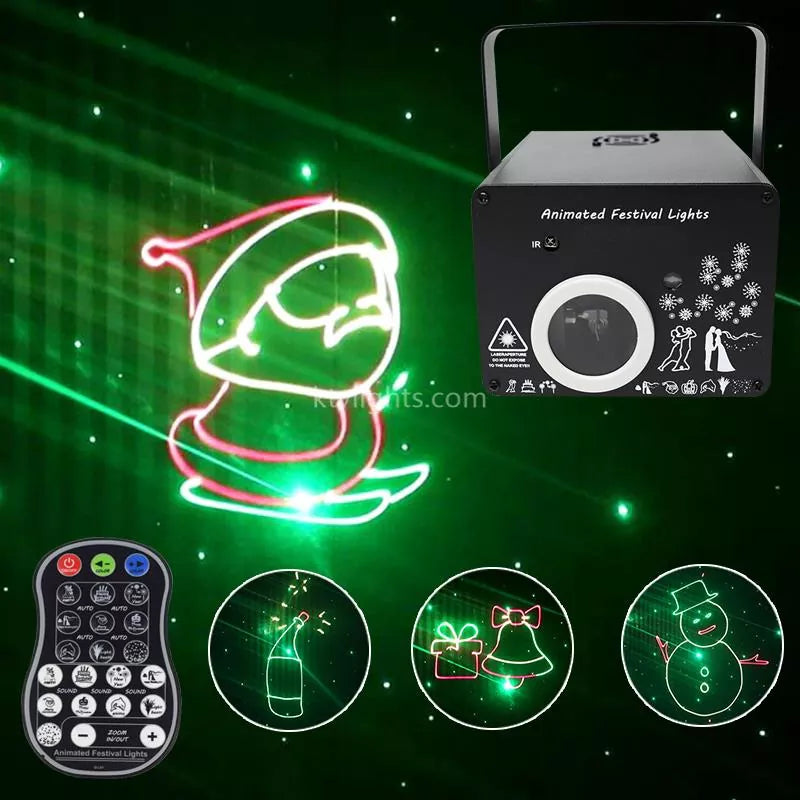 9-in-1 Holiday Animated Laser Light-A15