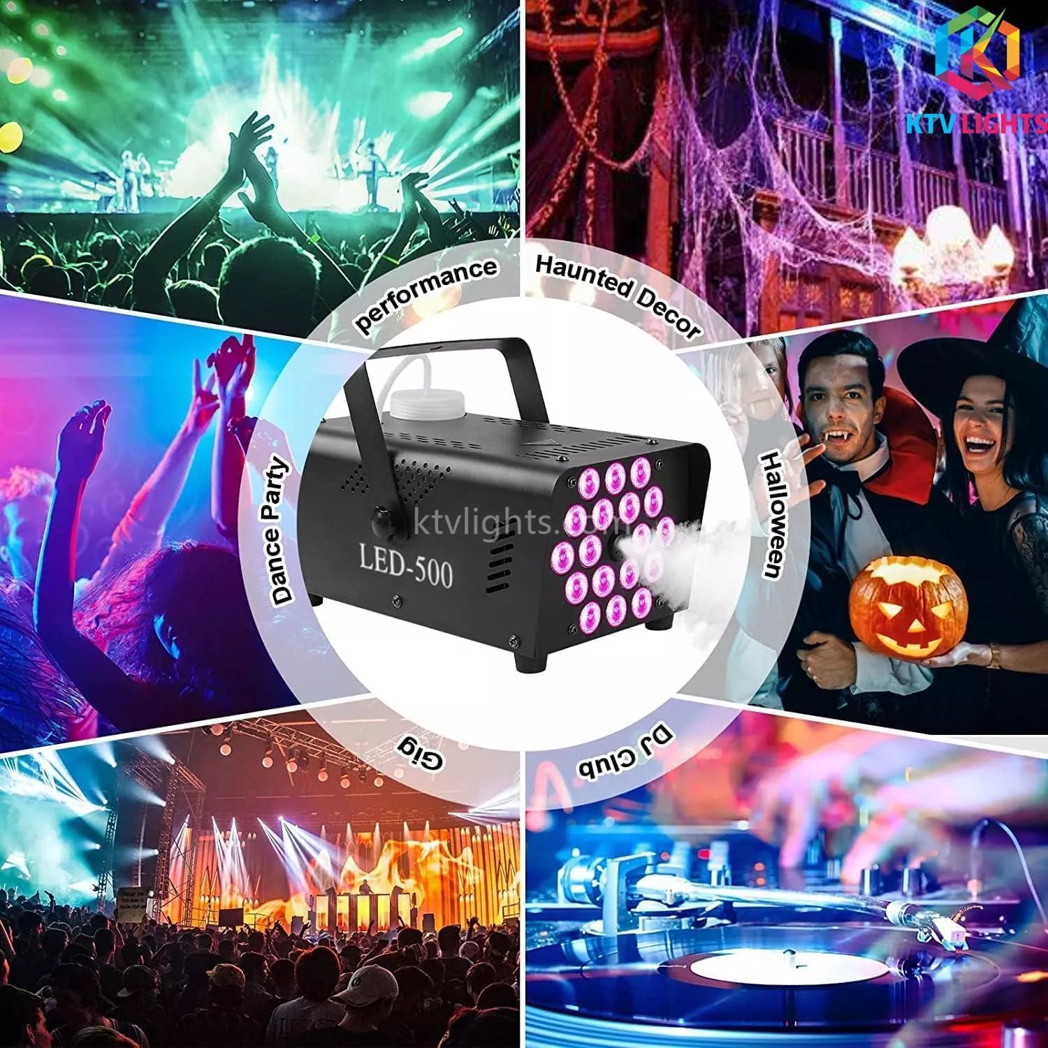 500W 18 LED Light Smoke Machine -D6