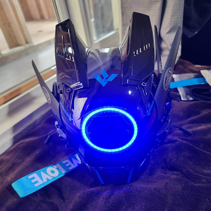 LED Punk Mask Helmet