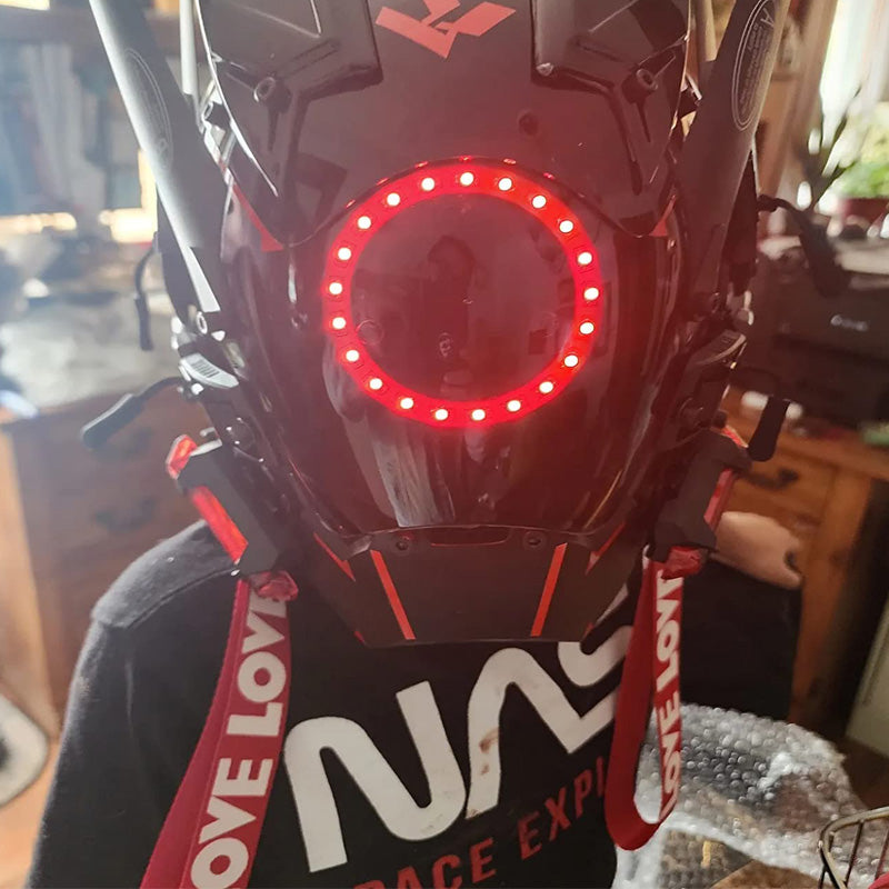 LED Punk Mask Helmet