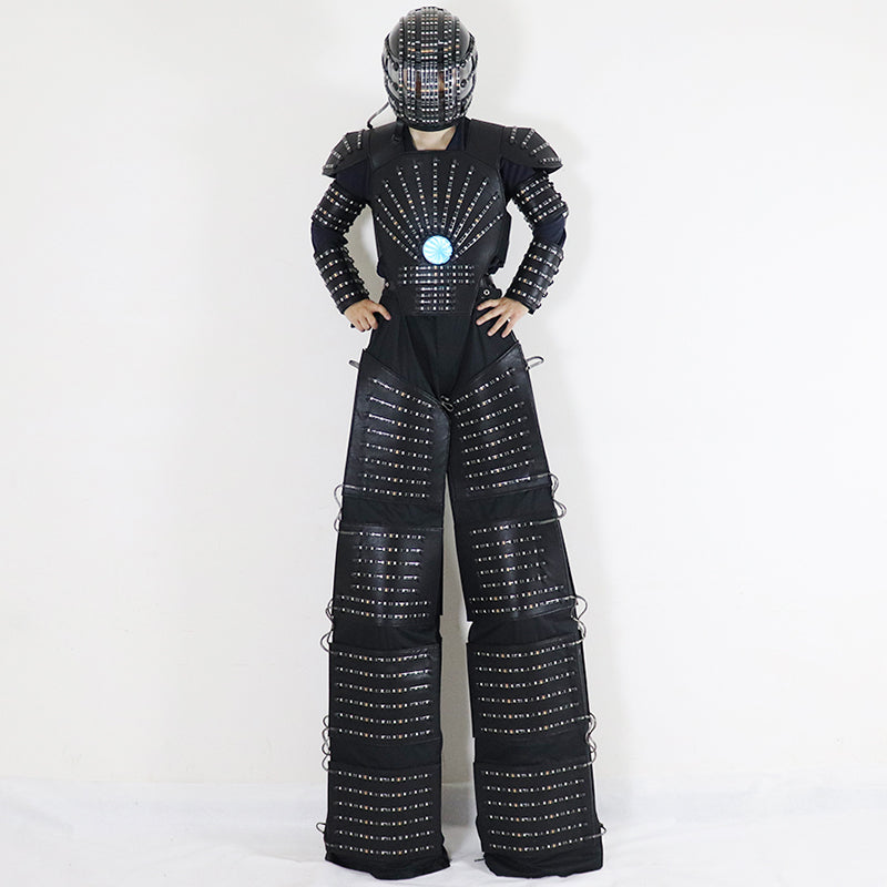 Traje LED light-up robot costume