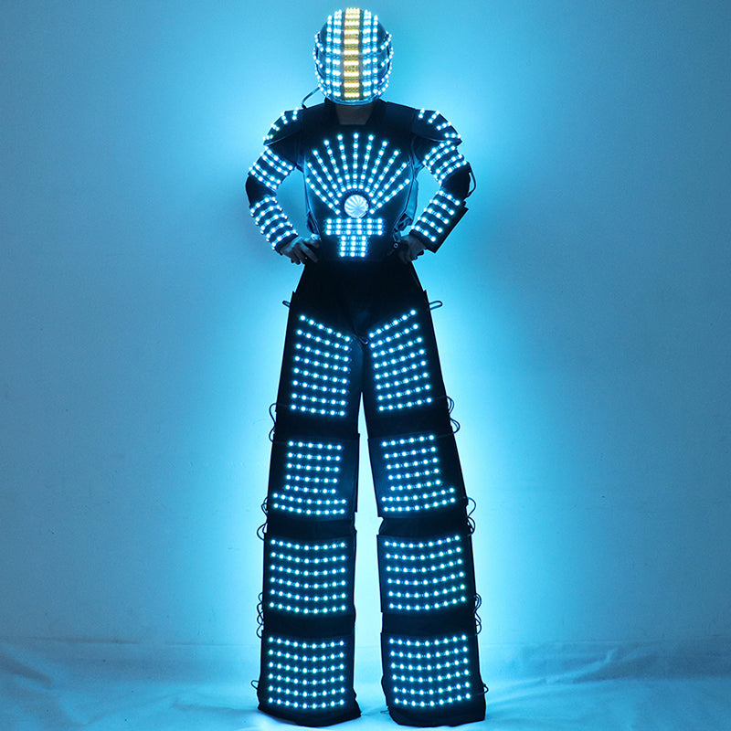 Traje LED light-up robot costume