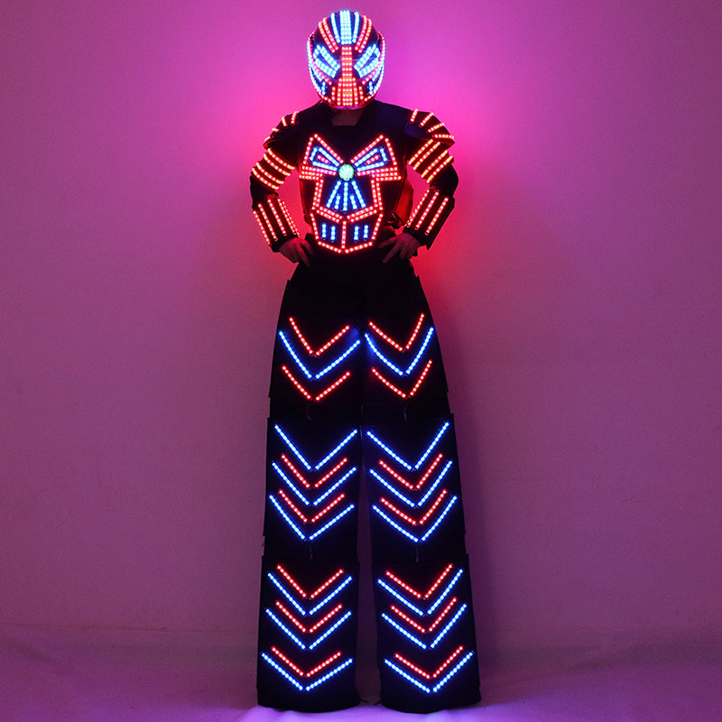 Stilts Walker LED Robot Suit