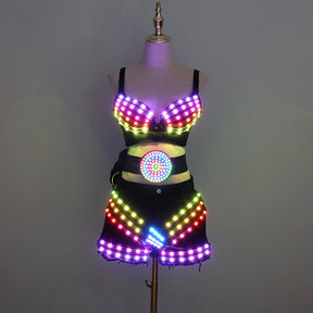 New LED Costume Light Up Bra