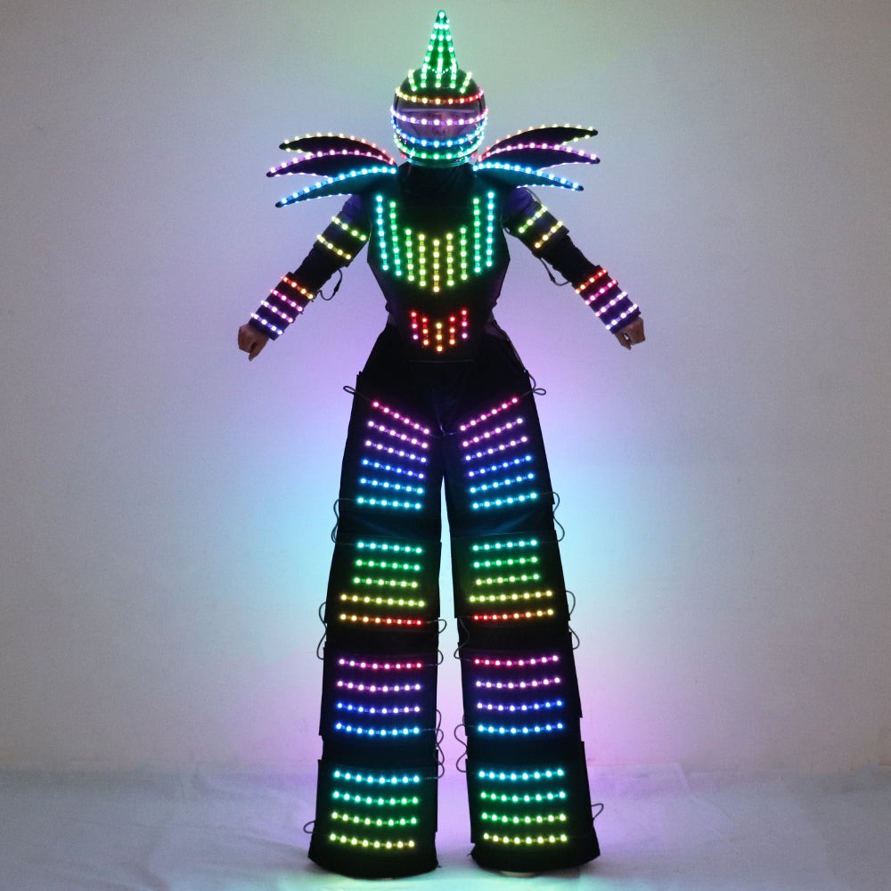 Full Color Pixel LED Robot Costume