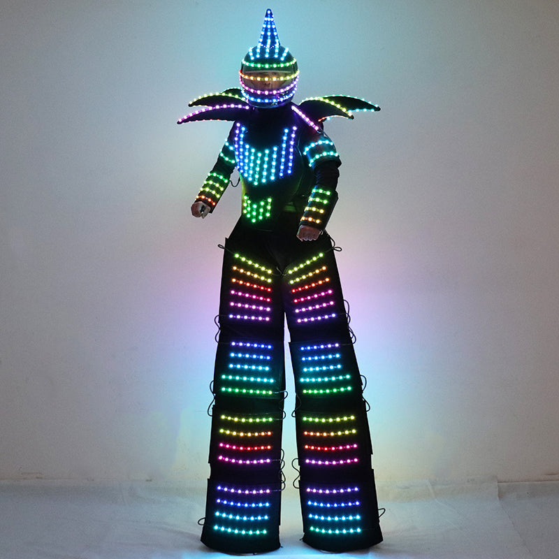 Full Color Pixel LED Robot Costume