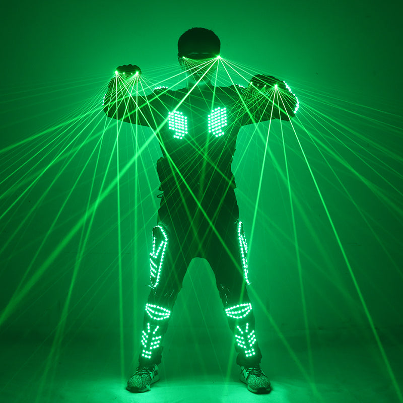 New Green Laser Costume Suit