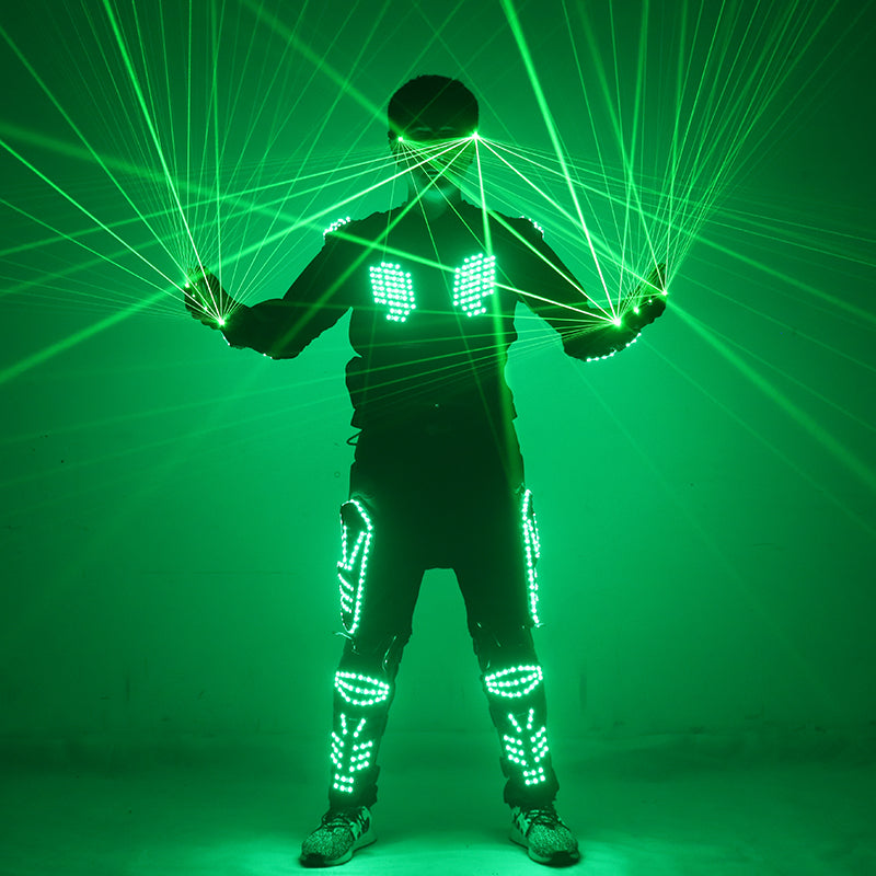 New Green Laser Costume Suit