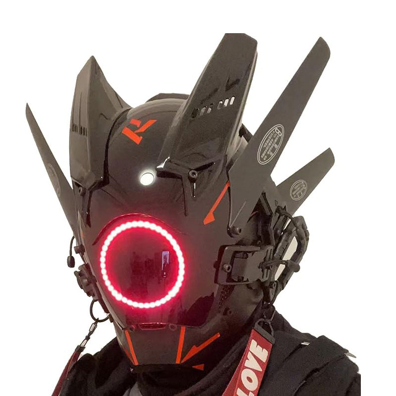 LED Punk Mask Helmet