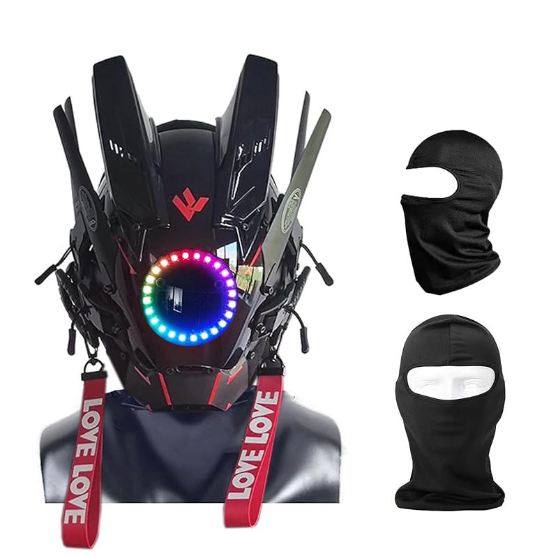 LED Punk Mask Helmet