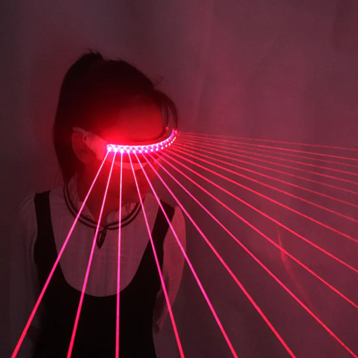 Rivet laser glasses