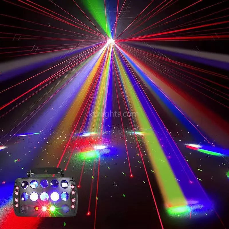 4 in 1 RGB laser rain butterfly laser light-B23