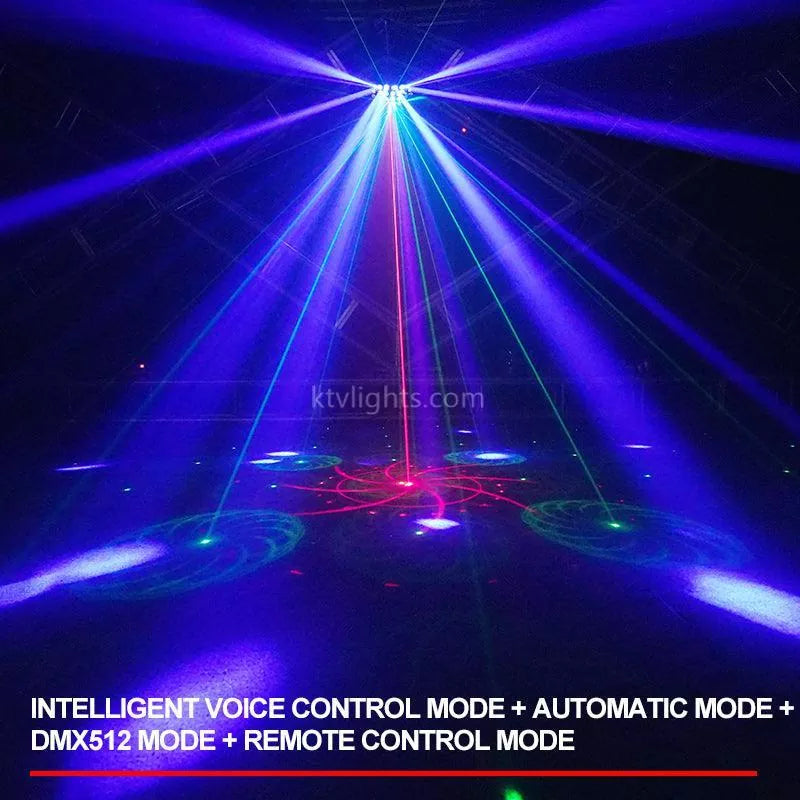 4 in 1 RGB laser rain butterfly laser light-B23