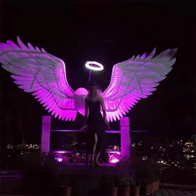 Customized LED luminous colorful wings - ktvlaser