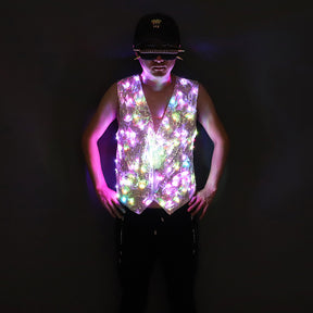 Colorful LED luminous vest - ktvlaser