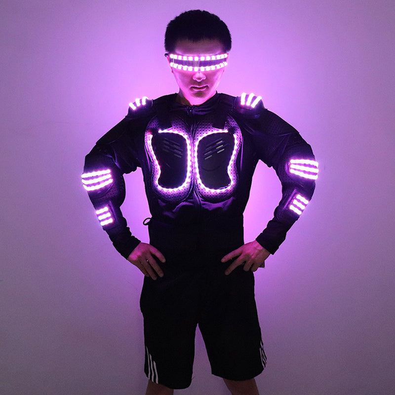 Stylish and colorful LED luminous armor - ktvlaser