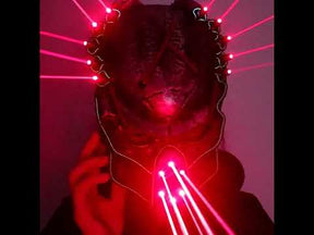 Red laser mask flash